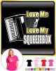 Accordion Love My Squeezebox - LADY FIT T SHIRT