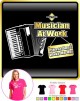 Accordion Dont Wake Me - LADY FIT T SHIRT
