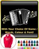 Accordion Curved Stave With Your Words - HOODY