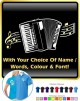 Accordion Curved Stave With Your Words - POLO SHIRT