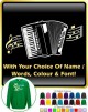Accordion Curved Stave With Your Words - SWEATSHIRT
