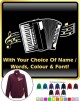Accordion Curved Stave With Your Words - ZIP SWEATSHIRT