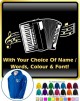 Accordion Curved Stave With Your Words - ZIP HOODY