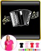 Accordion Curved Stave - LADY FIT T SHIRT