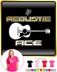 Acoustic Guitar Ace - LADYFIT T SHIRT 