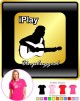 Acoustic Guitar I Play Unplugged - LADYFIT T SHIRT 