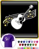 Acoustic Guitar Curved Stave - CLASSIC T SHIRT 