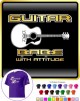 Acoustic Guitar Babe Attitude 3 - CLASSIC T SHIRT 