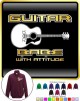 Acoustic Guitar Babe Attitude 3 - ZIP SWEATSHIRT 