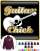 Acoustic Guitar Chick - ZIP SWEATSHIRT  