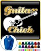 Acoustic Guitar Chick - ZIP HOODY  