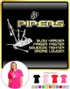 Bagpipe Blow Harder - LADYFIT T SHIRT  