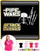 Bagpipe Pipe Wars Attack Of The Drones - LADYFIT T SHIRT 