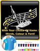 Bagpipe Curved Stave With Your Words - POLO SHIRT  