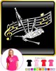 Bagpipe Curved Stave - LADYFIT T SHIRT  