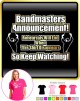 Bandmaster Rehersals Will End - LADY FIT T SHIRT  