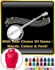 Banjo Curved Stave With Your Words - HOODY  
