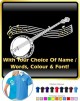 Banjo Curved Stave With Your Words - POLO SHIRT  