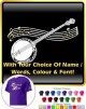 Banjo Curved Stave With Your Words - CLASSIC T SHIRT  