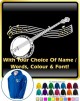 Banjo Curved Stave With Your Words - ZIP HOODY  