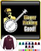 Banjolele Banjo Ukulele Finger Picking Good - ZIP SWEATSHIRT 