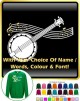 Banjolele Banjo Ukulele Curved Stave With Your Words - SWEATSHIRT 