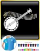 Banjolele Banjo Ukulele Curved Stave - POLO SHIRT 