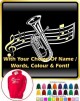 Baritone Curved Stave With Your Words - HOODY 