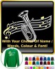 Baritone Curved Stave With Your Words - SWEATSHIRT