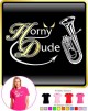 Baritone Horny Dude - LADYFIT T SHIRT