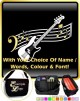 Bass Guitar Curved Stave With Your Words - SHEET MUSIC & ACCESSORIES BAG 