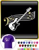 Bass Guitar Curved Stave - CLASSIC T SHIRT 