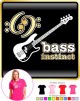 Bass Guitar Instinct - LADYFIT T SHIRT  