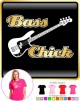 Bass Guitar Chick - LADYFIT T SHIRT  