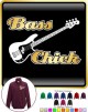 Bass Guitar Chick - ZIP SWEATSHIRT  