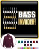 Bass Guitar Bass Invader - ZIP SWEATSHIRT  