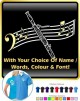 Bassoon Curved Stave With Your Words - POLO SHIRT 