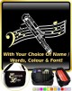 Contra Bassoon Curved Stave With Your Words - SHEET MUSIC & ACCESSORIES BAG  
