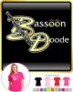 Bassoon Doode With Eyes - LADYFIT T SHIRT 