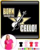 Cello Born To Play - LADYFIT T SHIRT  