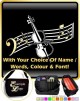 Cello Curved Stave With Your Words - SHEET MUSIC & ACCESSORIES BAG 