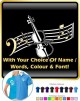 Cello Curved Stave With Your Words - POLO SHIRT 
