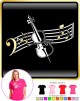Cello Curved Stave - LADYFIT T SHIRT 
