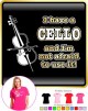 Cello Not Afraid Use - LADYFIT T SHIRT  