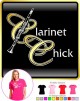 Clarinet Chick - LADYFIT T SHIRT 