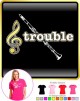 Clarinet Treble Trouble - LADYFIT T SHIRT 