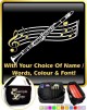 Clarinet Curved Stave With Your Words - SHEET MUSIC & ACCESSORIES BAG 