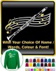 Clarinet Curved Stave With Your Words - SWEATSHIRT 