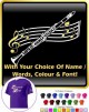Clarinet Curved Stave With Your Words - CLASSIC T SHIRT 