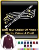Clarinet Curved Stave With Your Words - ZIP SWEATSHIRT 